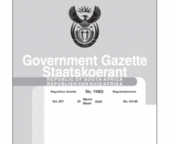 Government Gazette 25 March 2020 No.11062
